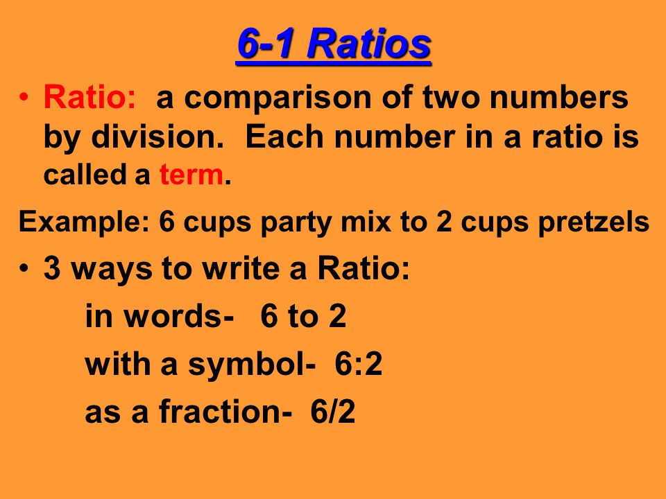 How to write a ratio in 3 ways